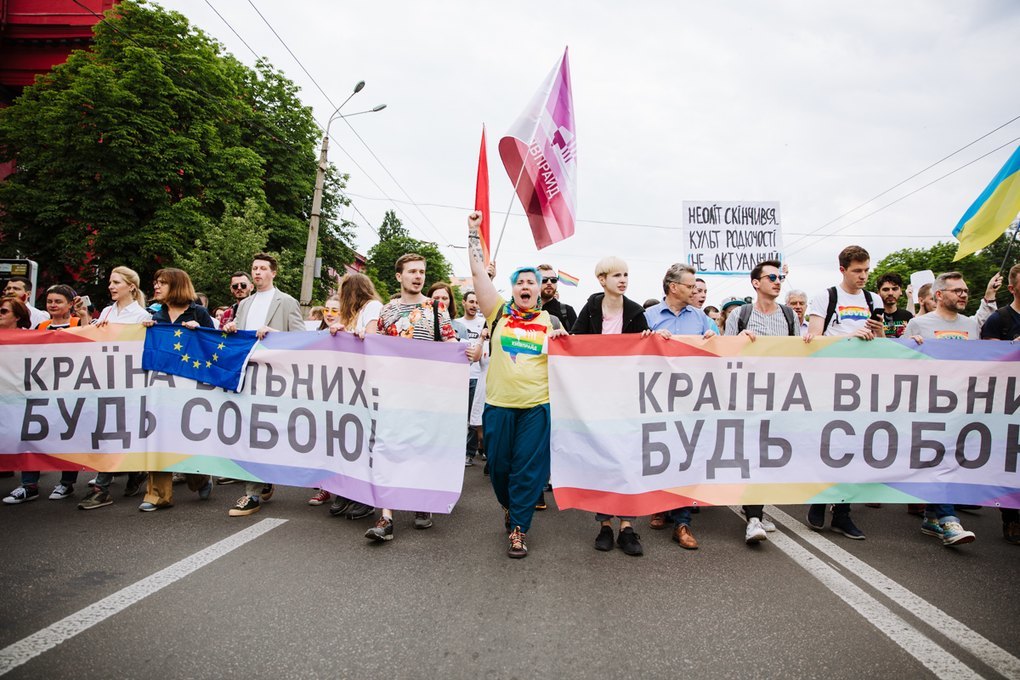 6000 people marched for LGBT+ Equality in Ukraine’s capital Kiev